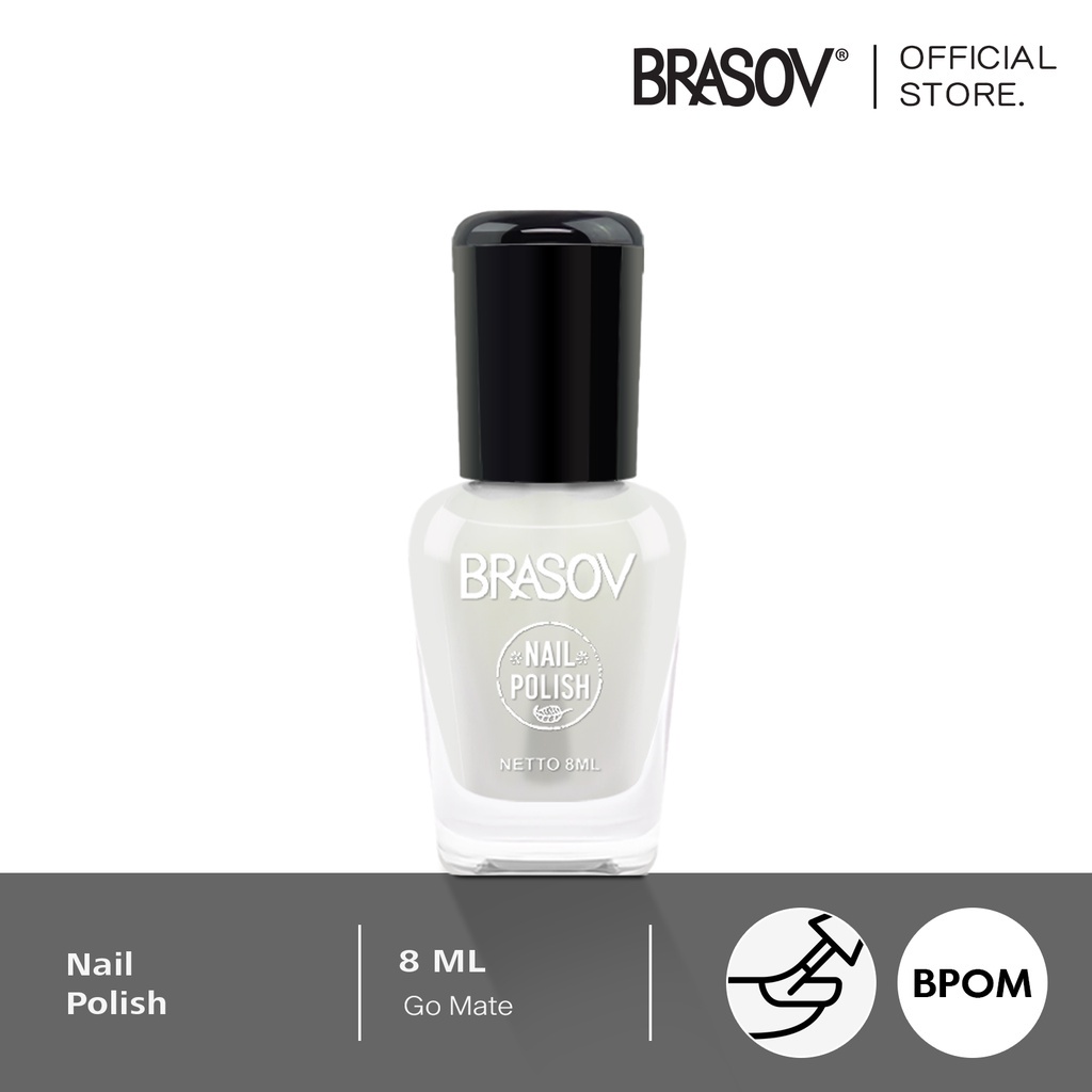 BRASOV Go Matte Nail Polish Matte BPOM No.13 / Cat Kuku / Kutek