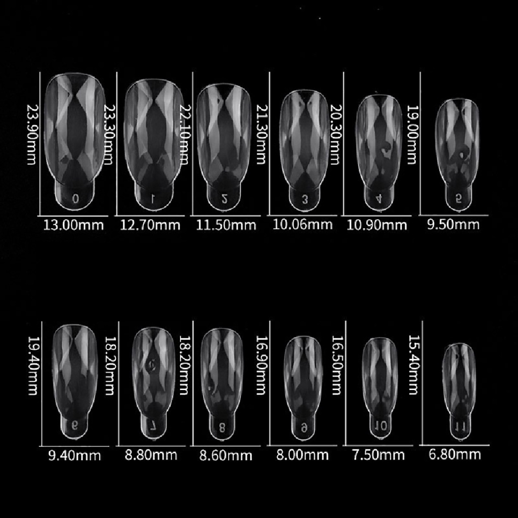 Beyen 120Pcs Nail Mold Tips Nail Dual Forms Finger Extension Nail UV Extend Gel Nails ID