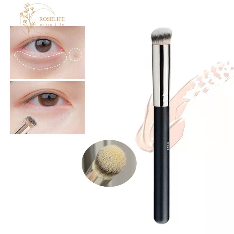 Roselife Trendy Pony Recommend 270brush Concealer Flat Top Untuk Menyembunyikan Blending Setting Buffing Dengan Powder Cream Cosmetic Pro Makeup Foundation Brushes