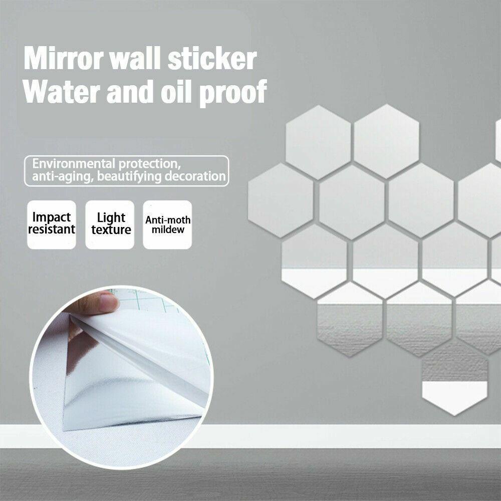 Stiker Dinding Cermin Nanas DIY Dekorasi Kamar Mandi Bathroom Wall Tile Stickers