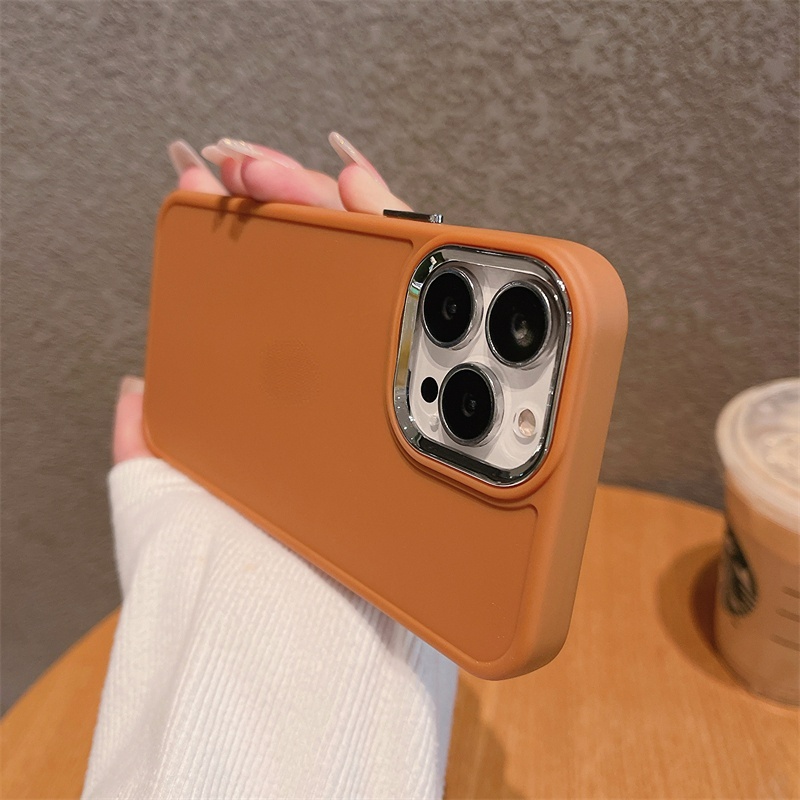 IPHONE Cocok Untuk Iphone14 13 12 11 Pro X XS Max7 8 14 Plus XR Casing Lensa Metal Casing Silikon Lembut