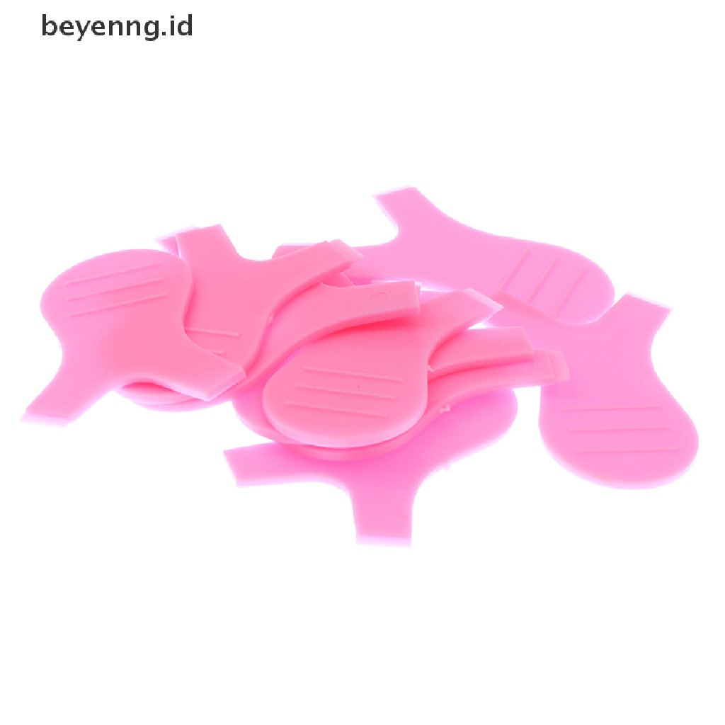 Beyen 10pcs/Set Pink Eyelashes Lift Lifg Curler Alat Sikat Cangkok Ekstensi Bulu Mata ID