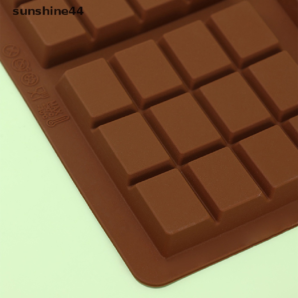 Sunshine 6kisi Waffle Kecil Persegi Coklat Bar Silikon Permen Cetakan Nampan Tools ID