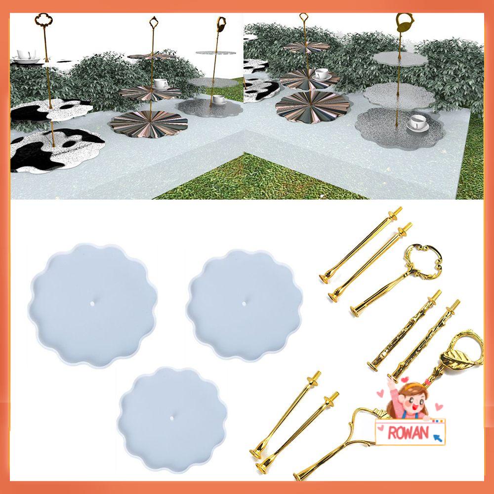 R-flower Cetakan Casting Epoxy Resin Clay Alat Liontin Agate Silicone Coaster