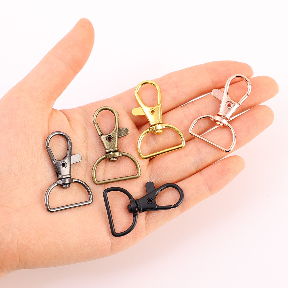 Jepit Putar D Cincin/alloy Lanyard Snap Hooks Clip/Zinc-alloy Zipper Fastener/Snap Hook Untuk Gantungan Kunci Tas Gesper DIY Aksesoris