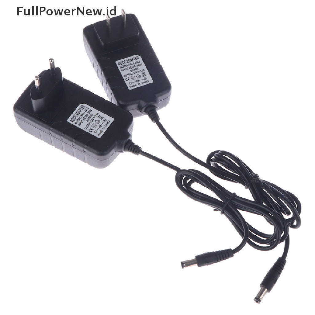 Power 24V 1.5A Power Supply Adaptor Charger 36W EU Plug AC 100-240V Pengering Kuku ID