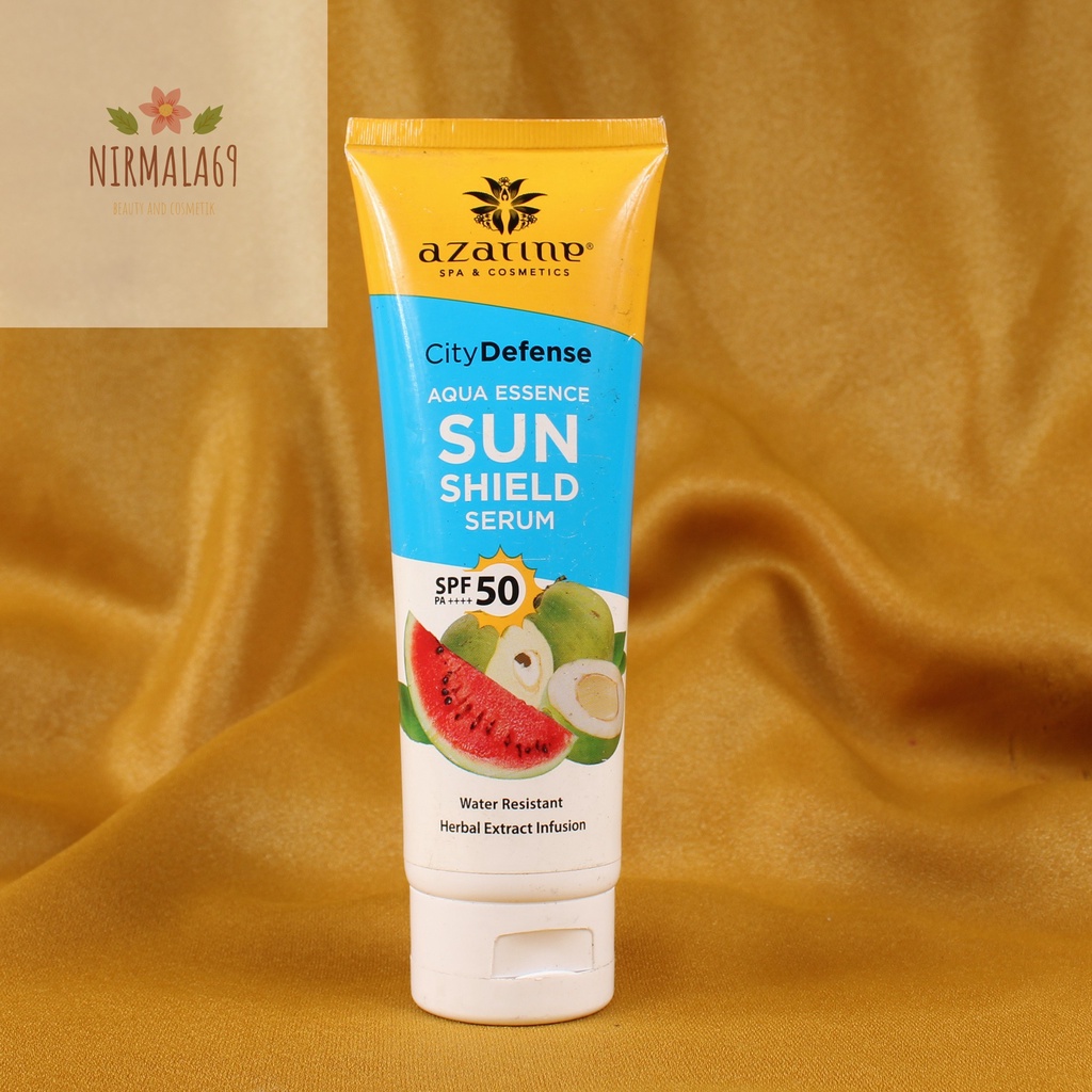 Azarine City Defense Aqua Essence Sun Shield Serum SPF 50+++ 100ml/sunblok azarin/tabir surya anti a