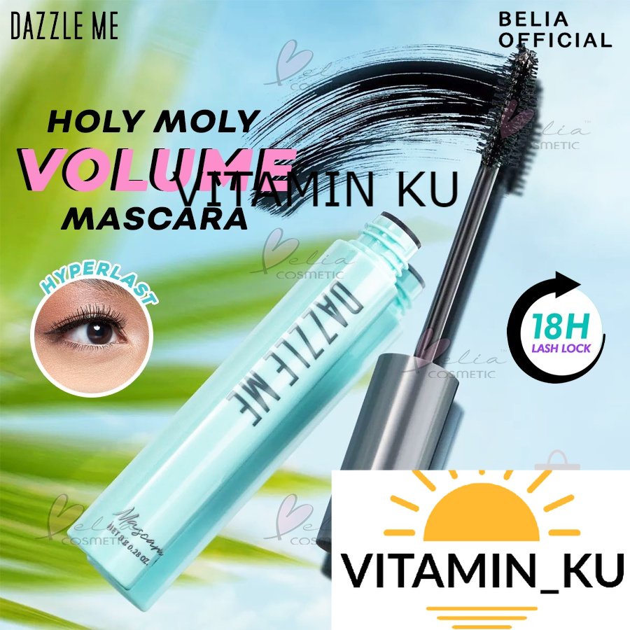 DAZZLE ME Holy Moly Volume Mascara | Waterproof Long Lasting Volumizing | Maskara | BPOM #VITAMIN_KU