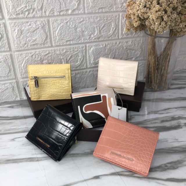 Dompet CK Printed Mini Short Wallet Croco Import Fashion_Shopiten