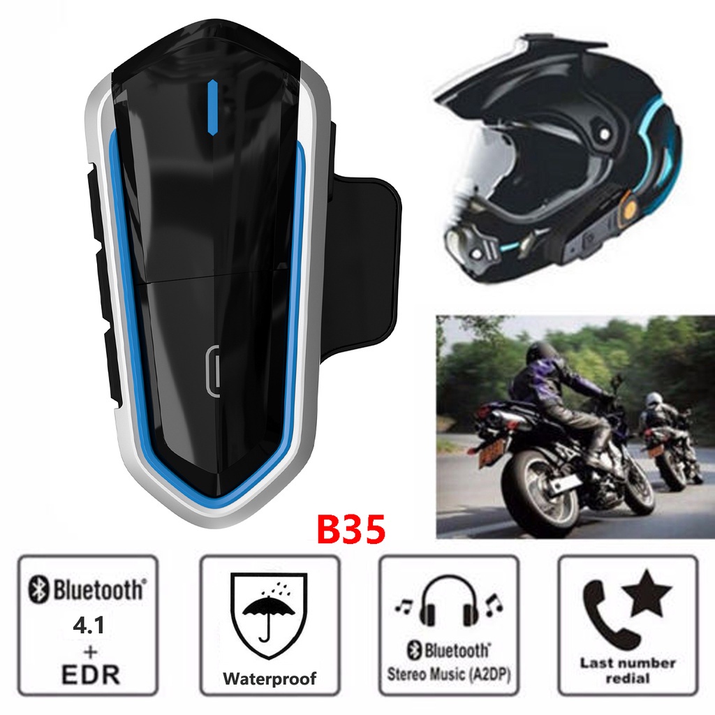 [COD]B35 Bluetooth helm intrcom QTB35 alternatif intercom B35 original