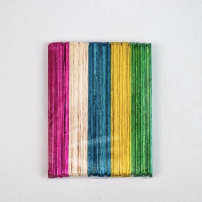 Stik Es Krim Ice Cream Popsicle Ice Stick Kreasi Polos dan Warna