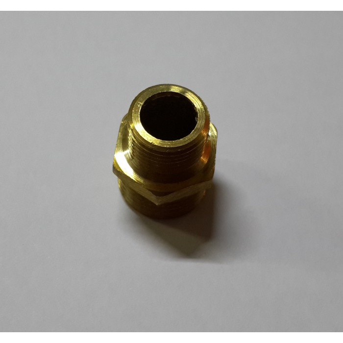 DISKON SHOPEE/ Double Nipple / Dobel Nepel 1/2 x 3/8 kuningan