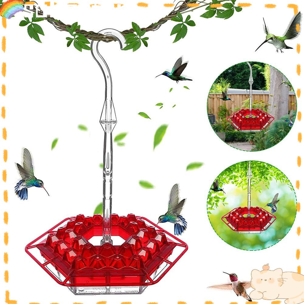 Solighter Hummingbird Feeder Wadah Baru Gantung Mudah Dibersihkan Perlengkapan Burung