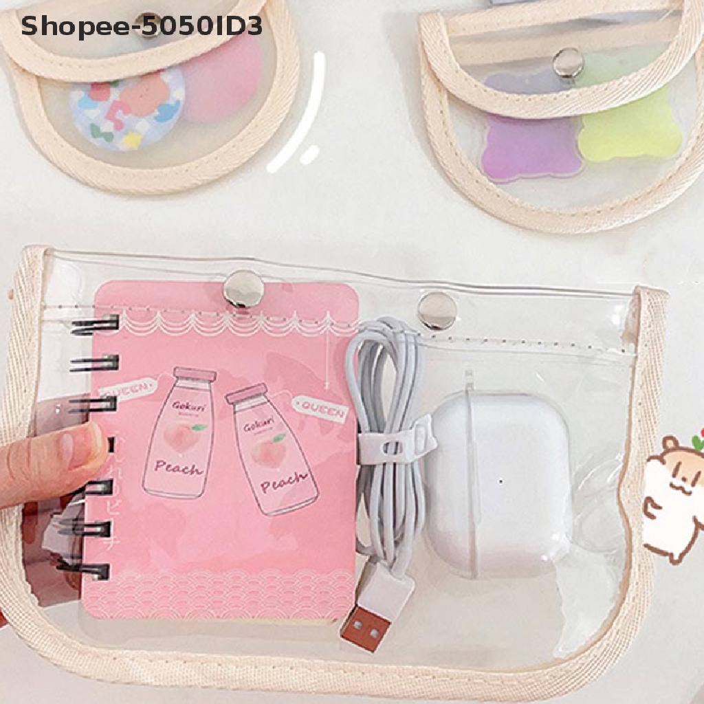 [HOT] Dompet Koin Pvc Wanita Transparan/Matte Dompet Kartu Tempat Kunci Tas Penyimpanan [ID]