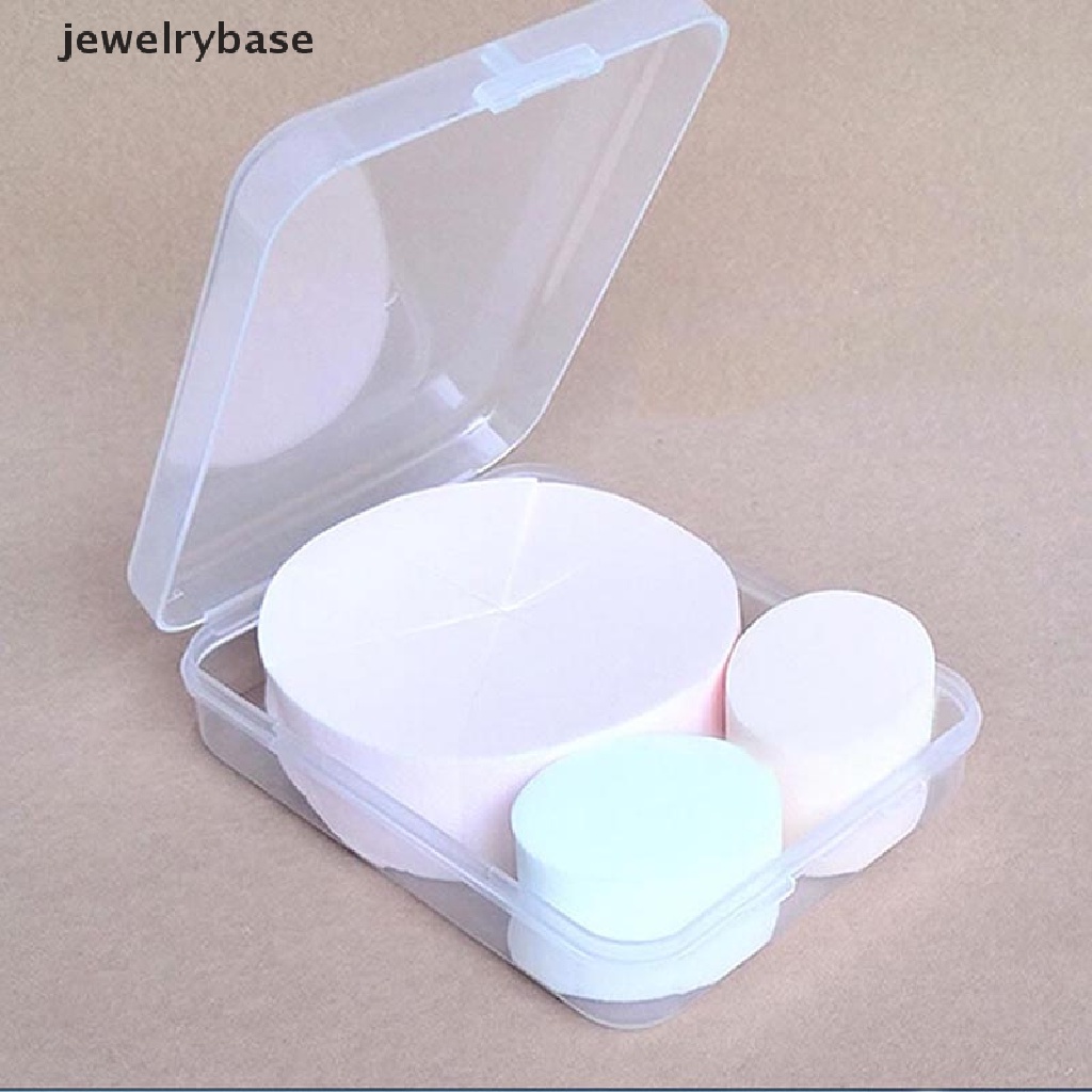 [jewelrybase] 1pc Kotak Case Penutup Kosong Untuk Blender Silikon Anti-Ponge Blending Powder Puff Boutique