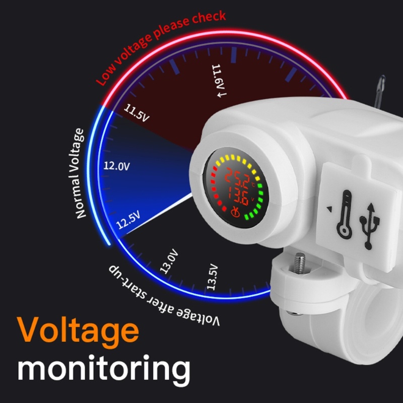 Zzz QC3 0motor Dual USB Charger Fast-Charging Voltmeter Digital Display 36W Soket Charger Handphone