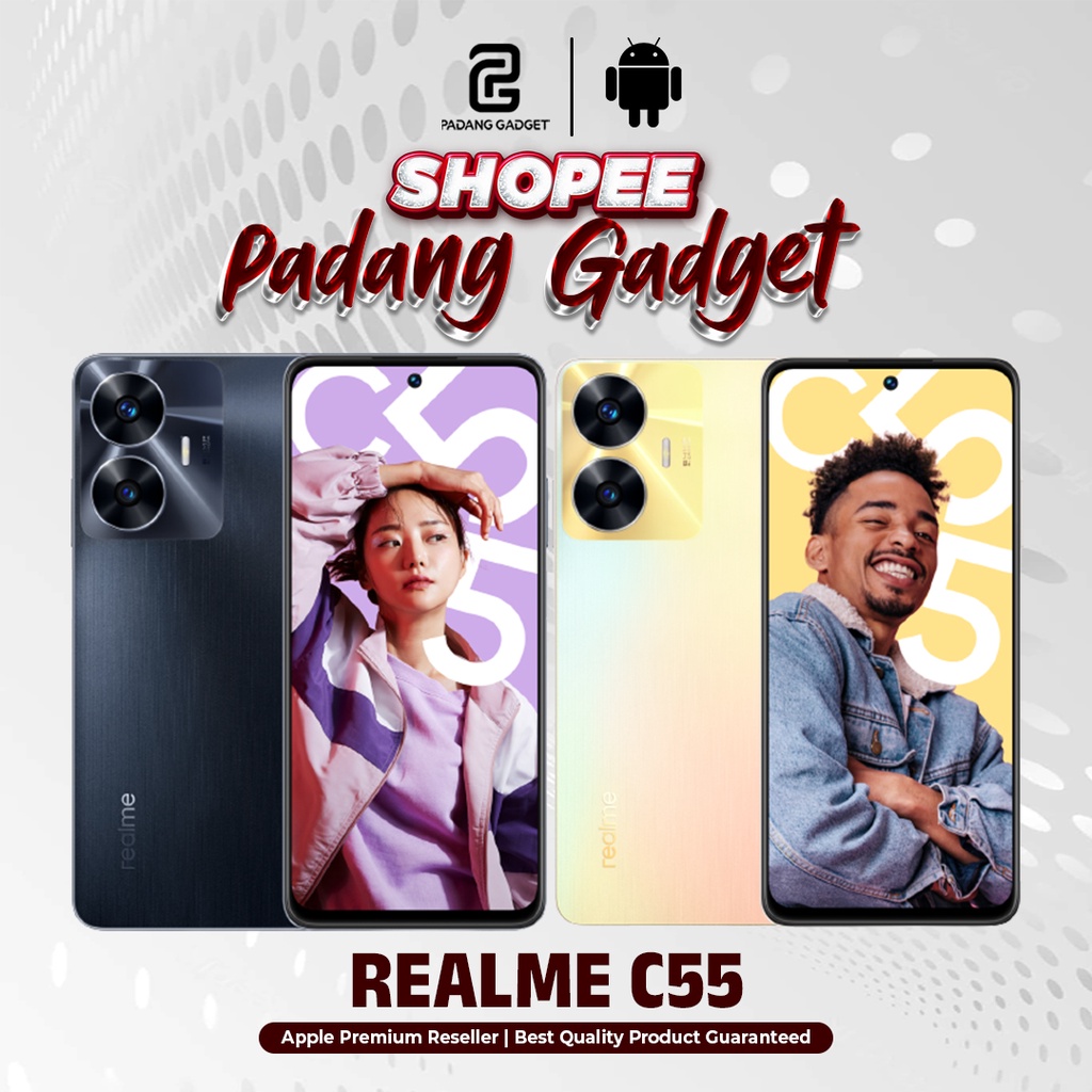 Realme C55 NFC 6/128 &amp; 8/256 GB Smartphone Handphone Android BNIB Garansi Resmi Realme 1 tahun