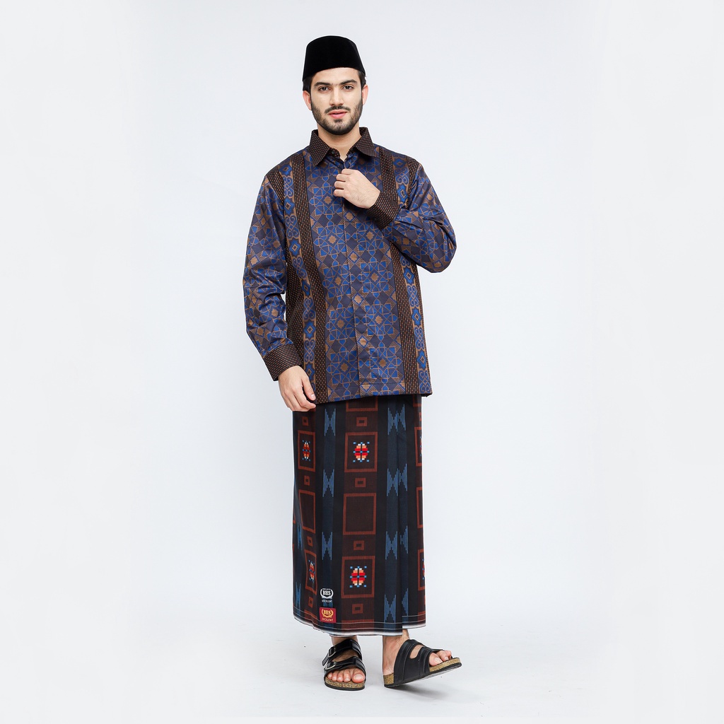 Sarung BHS Excellent Gold Motif E52 SSF Hitam Merah / BHS COD/ BHS MURAH/ BHS FULL TAG / HAMPERS LEB