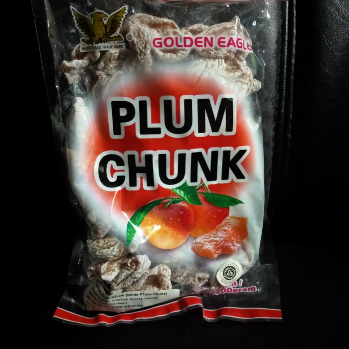 golden eagle plum chunk 500g/kiamboy/manisan kering FM