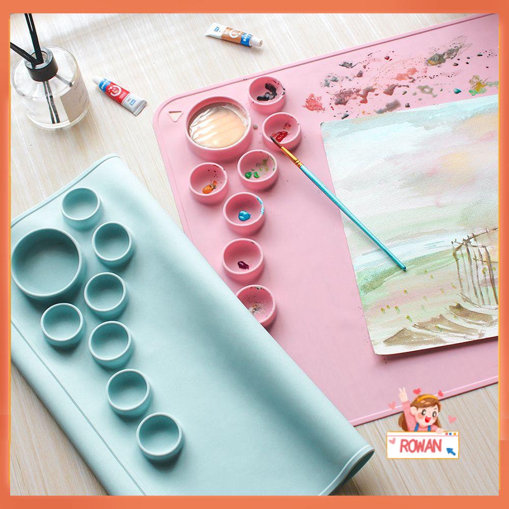 R-flower Silicone Painting Mat Alas Kerajinan Tangan Tahan Air Anti Lengket Tahan Lama Untuk Melukis