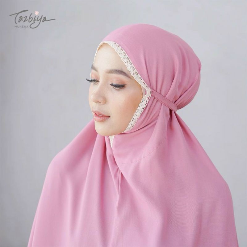 Mukena Tazbiya Jumbo Dewasa Plain Series Mocca/Army/Pink/Dark Grey/Dusty Pink