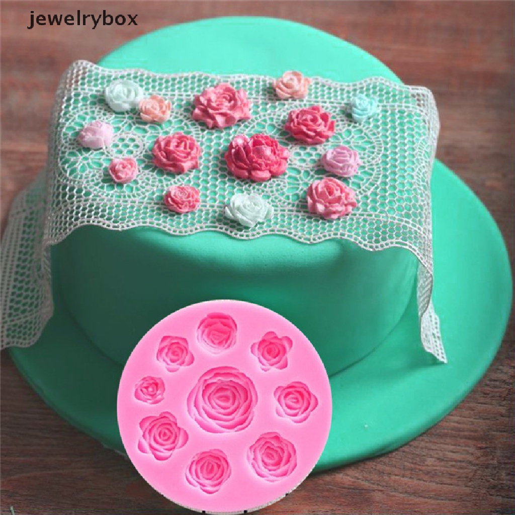 [jewelrybox] 1pc Cetakan Silikon Bunga fondant mold cake decorag tools Cetakan Coklat Butik