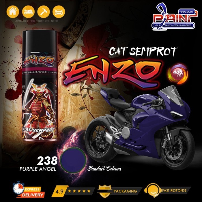 Cat Semprot ENZO 238 PURPLE ANGEL Bukan Samurai/Pylox Enzo Premium