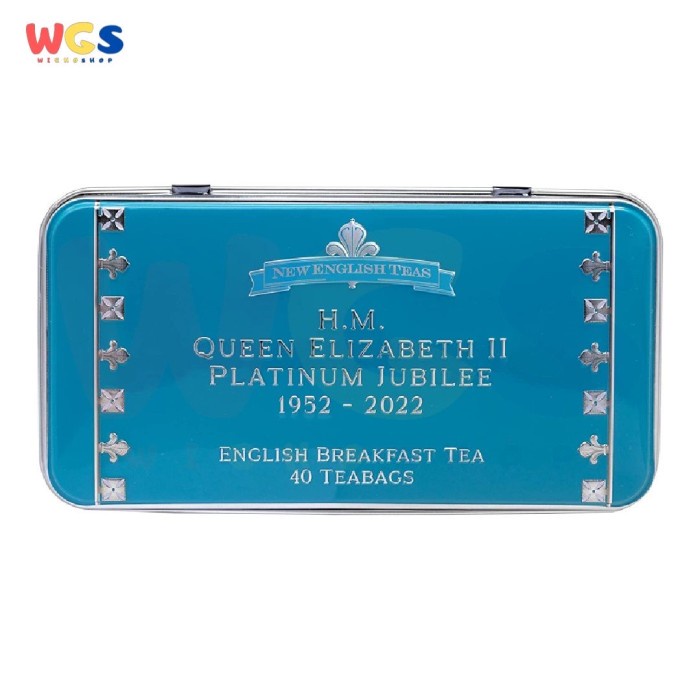 New English Teas Queen Elizabeth II Platinum Jubilee Tea Tin 40 Teabag
