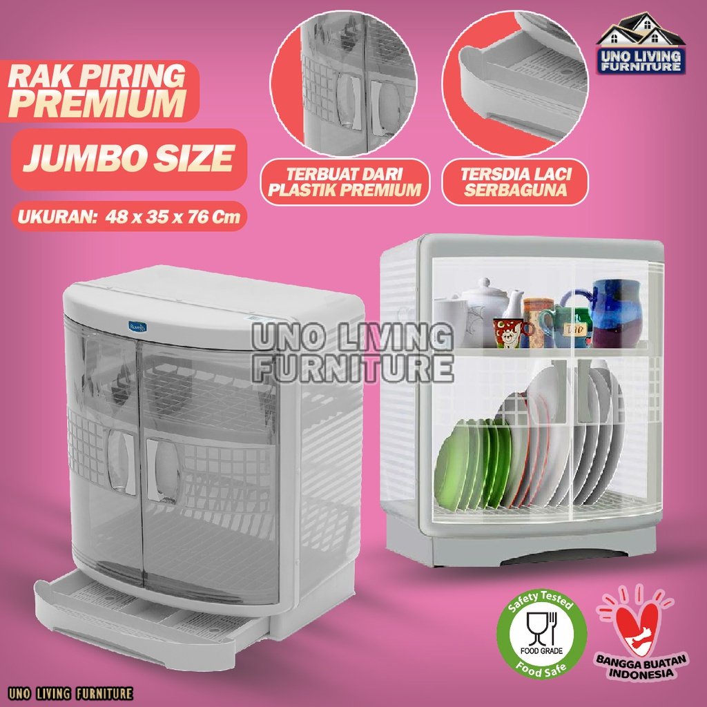 JTR - RAK PIRING PLASTIK ROVEGA PALOMA PREMIUM DISH DRAINER PALOMA