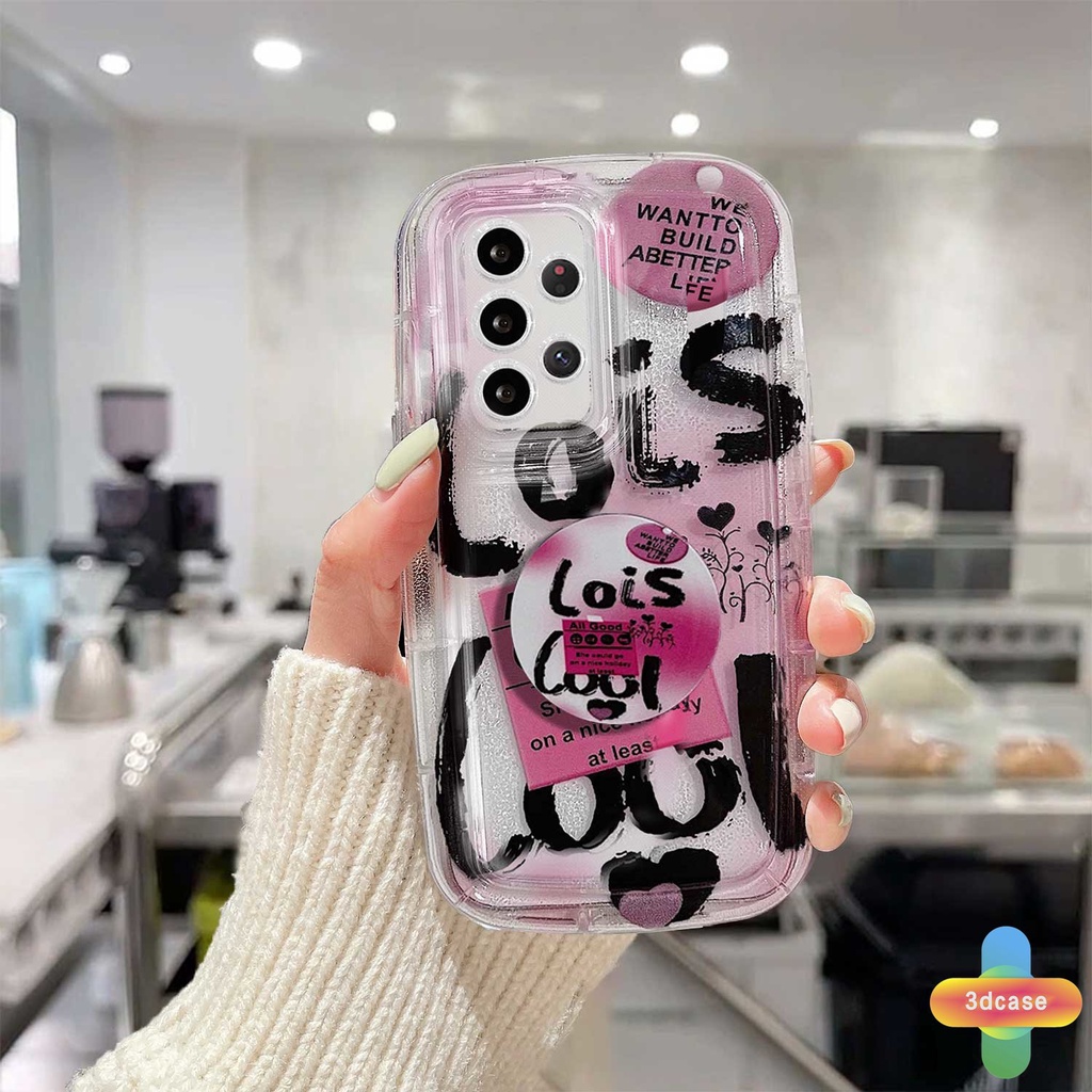 Popsocket Case Samsung A12 A22 A32 A14 A13 A52 A03 A04 A04S A23 A03S A50 A02S A20 A50S A30S A52S A30 M12 M22 M32 A125 A14 LTE A13 Lie A037F F12 M04 M10S M02S A025 A205 A305 F02S Y22S Y20I Y12S Y17 Y15 Y15S Y35 Ink Lettering Graffiti Silicone Soap Case