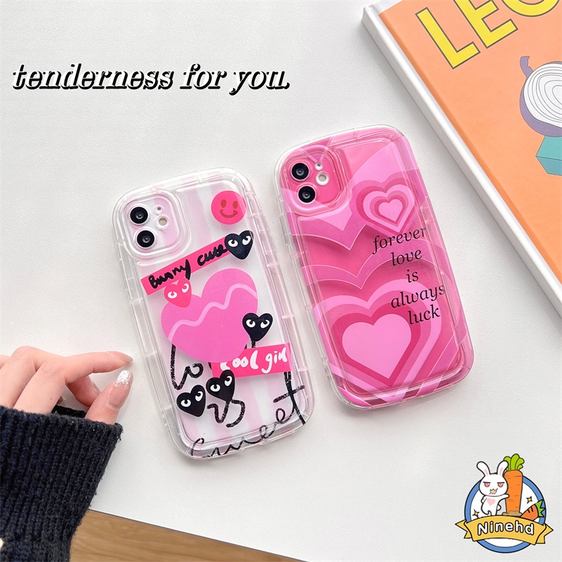 IPHONE Casing Kompatibel Untuk Iphone14 13 12 11 Pro Max X Xr Xs Max8 7 6 6s Plus SE 2020 ins Gadis Pedas Rose Red Love Silikon Fashion Phone Case Shockproof Menebal Airbag Soft Case