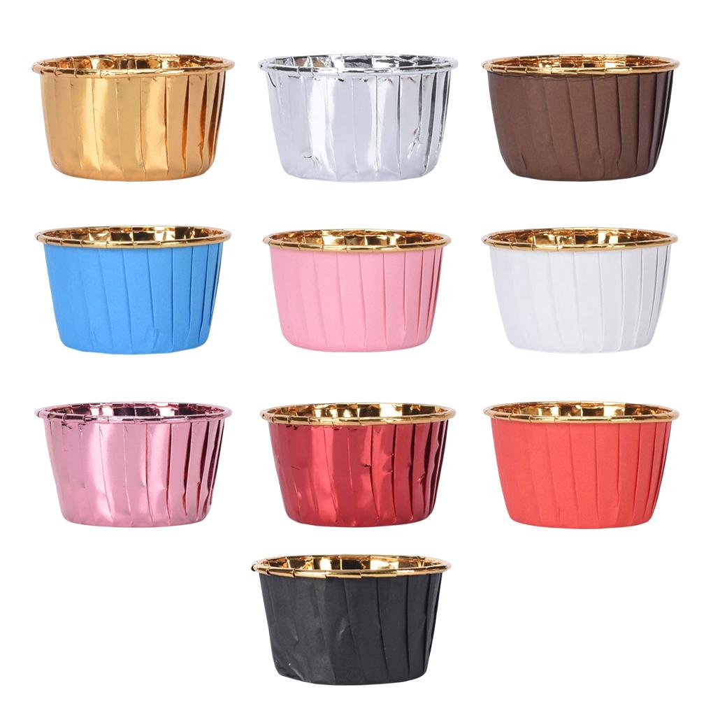 50buah Cupcake Liner Tahan Minyak Rumah Makan Bar Hotel Restoran Dapur Kue Muffin Roti Baking Cups Supplies
