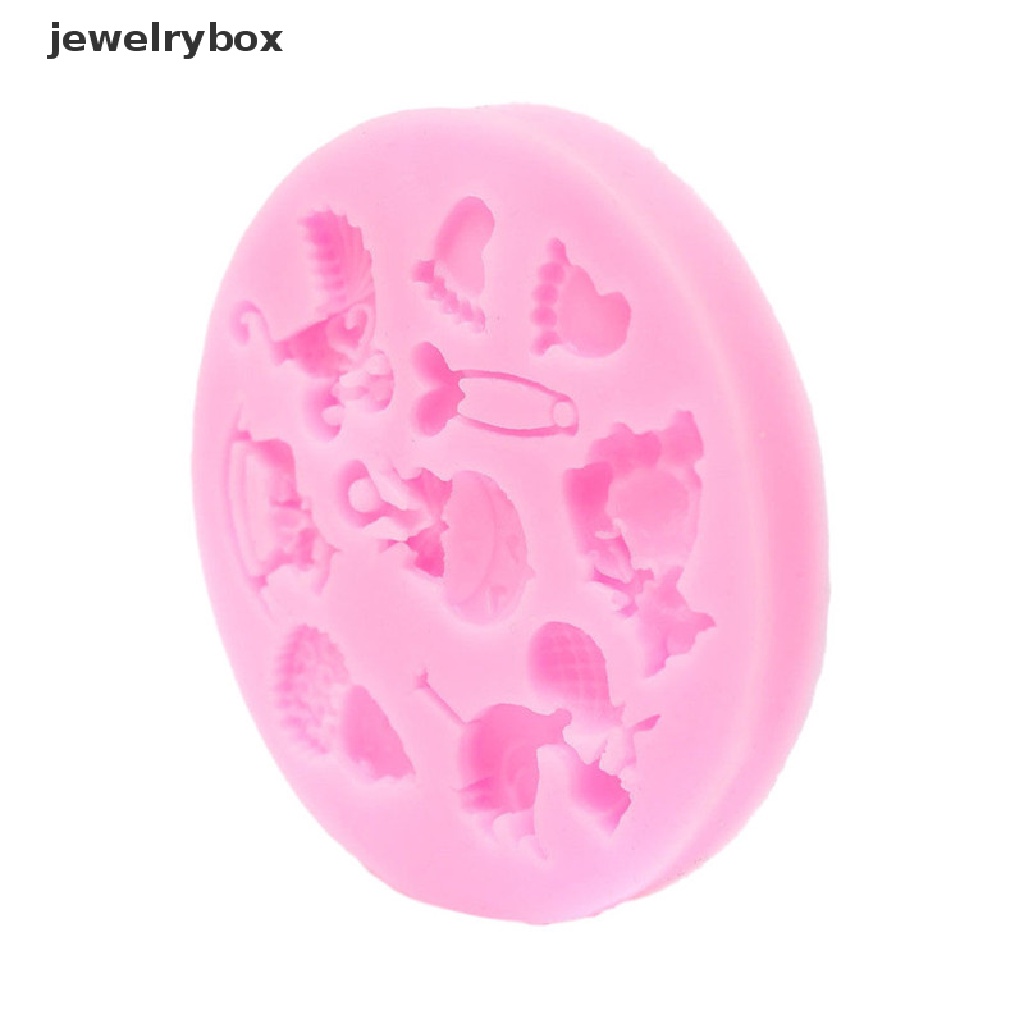 [jewelrybox] Cetakan Kue Fondant Silikon Baby Shower Mold Coklat Baking Sugarcraft Decor Butik