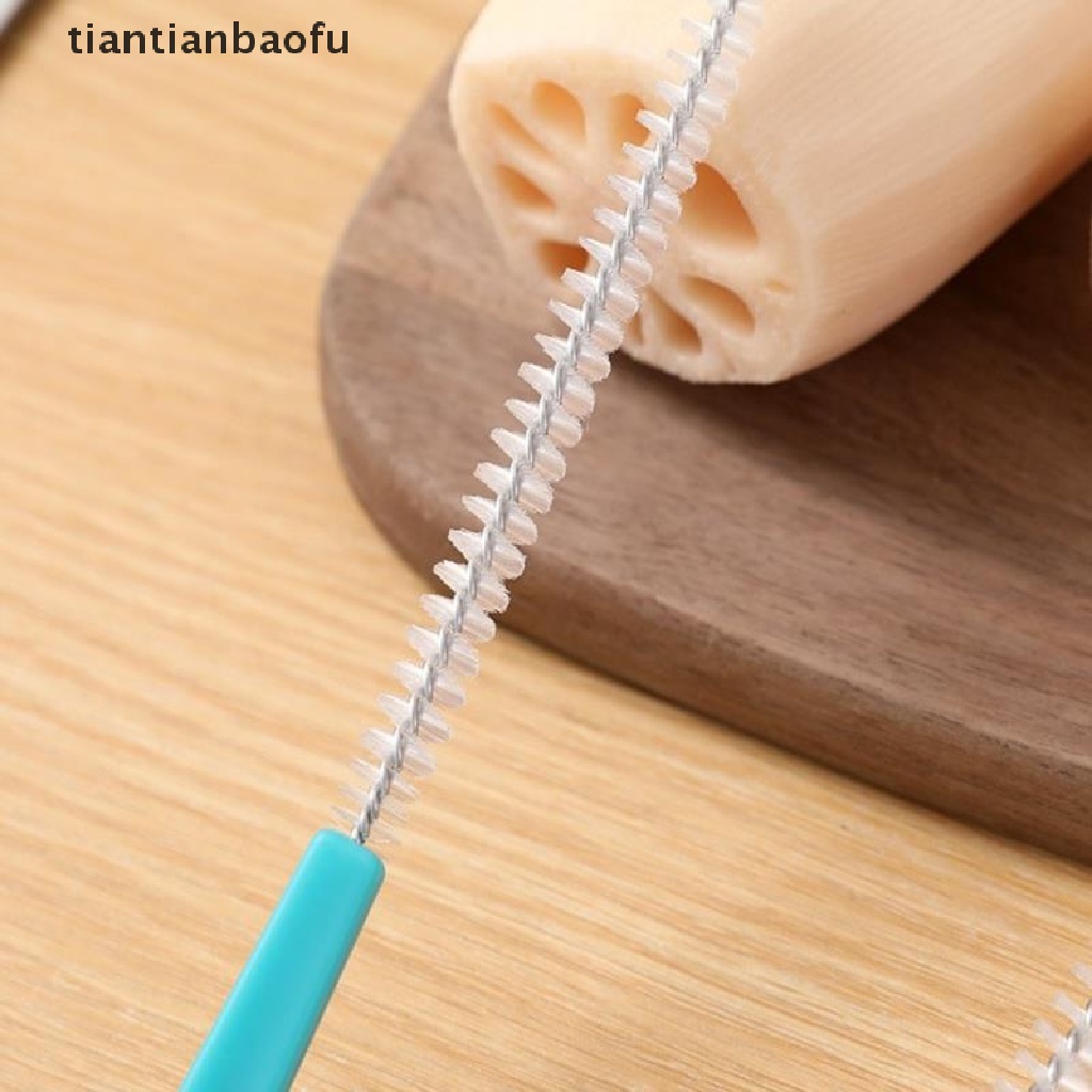 [tiantianbaofu] Sikat Spiral Tabung Nilon Set Sedotan Minum Sikat Pembersih Alat Bersih Butik