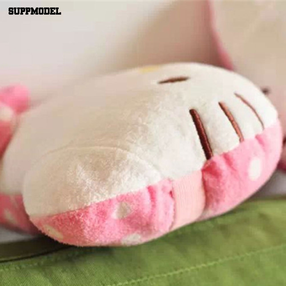 Suppmodel Lovely Kartun Hello Kitty Jok Mobil Headrest Penyangga Leher Bantal Cushion Mewah