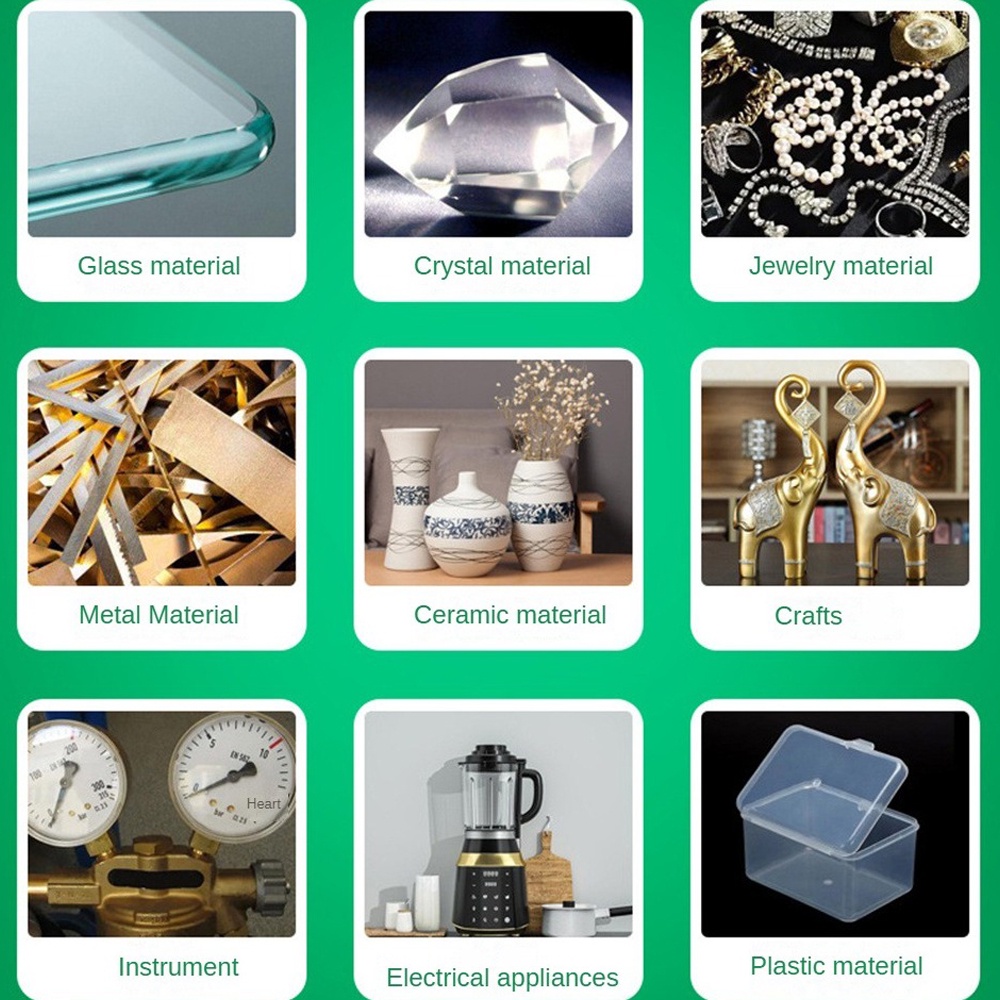 ღ 30G 30G Transparan Ab Lem Kekuatan Tinggi Perekat Tahan Korosi Tahan Panas Ab Lem Kaca Kristal Perhiasan logam Elektronik Perbaikan