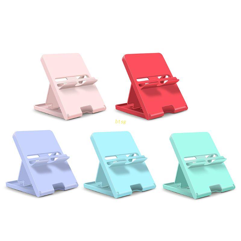 Btsg for Switch Stand Adjustable Bracket Foldable Base Portable Chassis Base Untuk Switch Lite Holder Stand Game Accessori