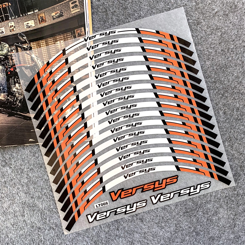 Stiker Tape Roda Motor KAWASAKI Versys 17 &quot;Bub Stripes Decals Untuk KAWASAKI Versys-X 300versys 650versys 1000 2015-2022