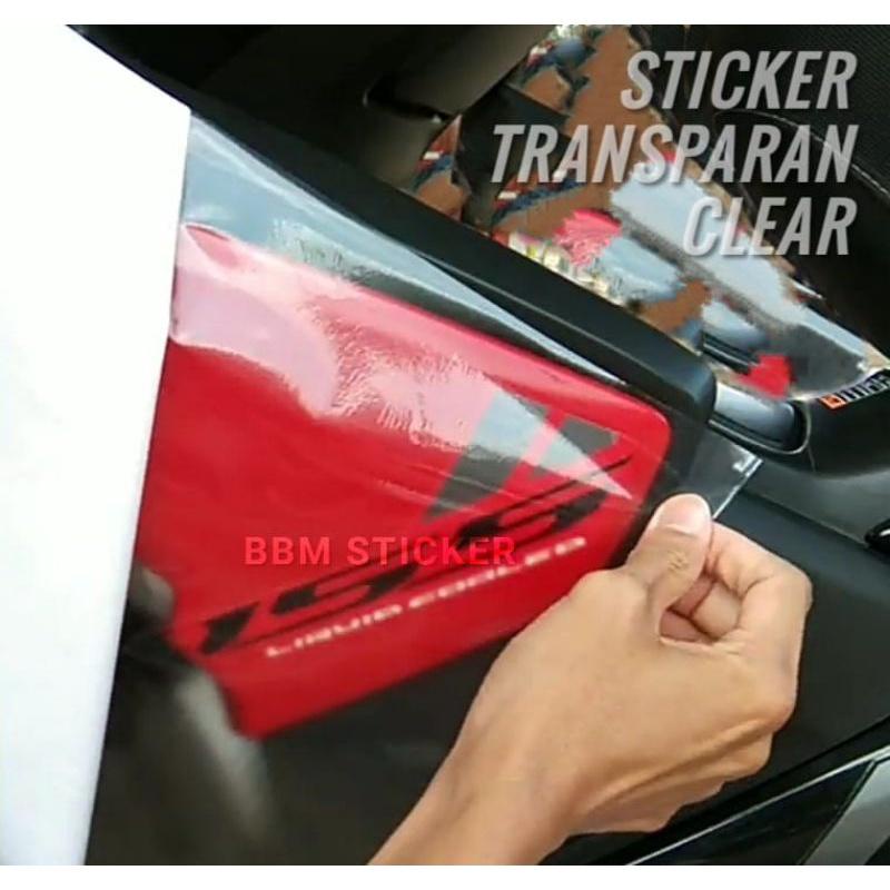 Stiker skotlet transparan bening SKOTLET TRANSPARAN PUTIH BNING KEKINIAN
