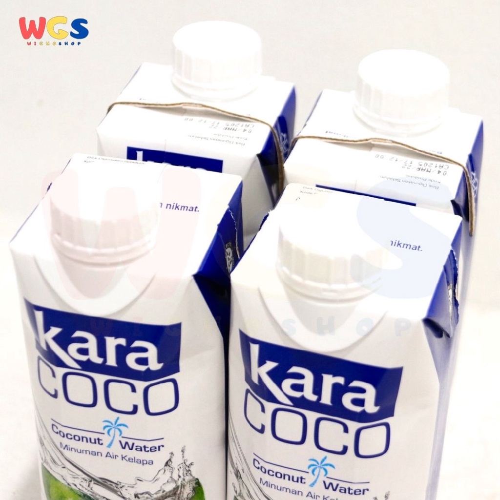 Kara Coco 100% Coconut Water 4 pcs x 330ml - Minuman Air Kelapa