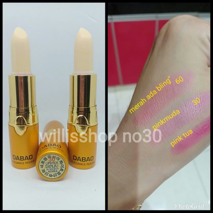 ⭐BISA COD⭐ lipstik Korea dabao Dinju tahan 24 jam nomor 30 warna pink