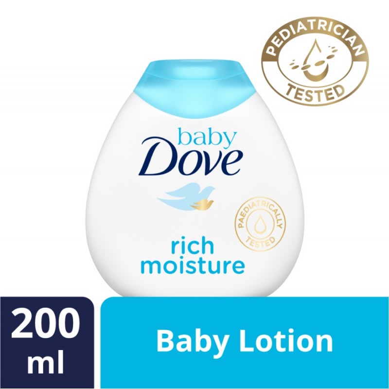 Baby Dove Lotion Rich Moisture Lotion Pelembab Bayi - 200 ml