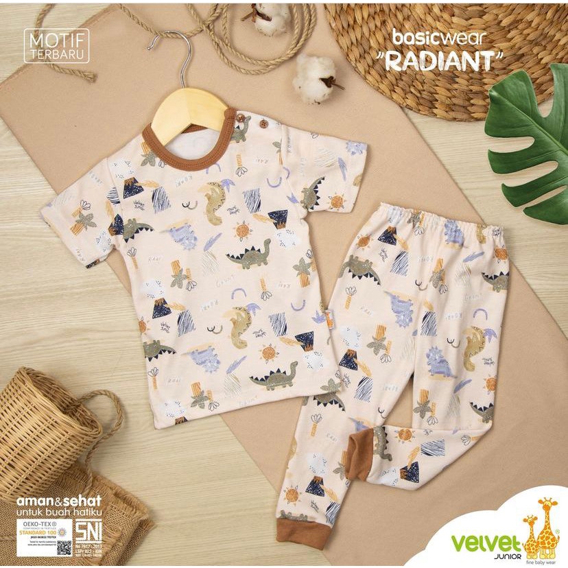 Piyama Premium Velvet Junior Anak dan Bayi Piyama Anak Baju anak set baju dan celana baju tidur anak Velvet Junior