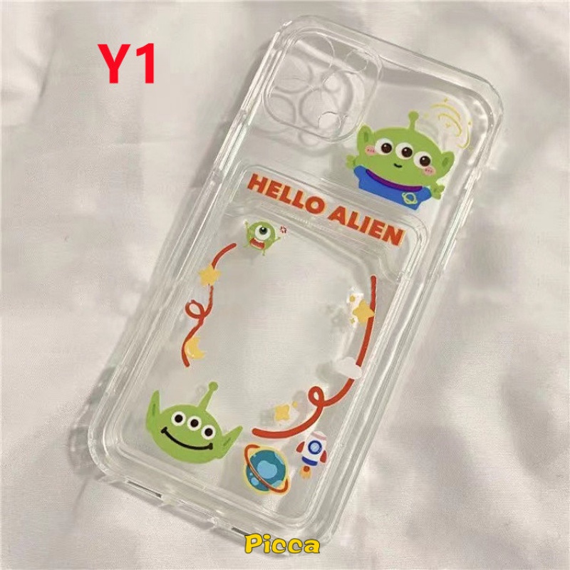 Casing Slot Dompet Kartu Beruang Strawberry Vivo Y35 Y11 Y02s Y22 Y02 Y15 Y12 Y22s Y15s Y15A Y17 Y21 Y12A Y16 Y20A Y21S Y30G Y01 Y11S Y33s Y20S Y12S Y20 Y20 Y20S Kartun Toy Story Soft Cover