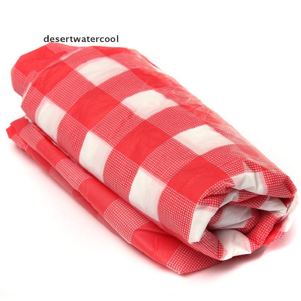 Deid Red Gingham Plastic Disposable Wipe Check Taplak Meja Pesta Outdoor Piknik BBQ New Gingham Plastik Lap Sekali Pakai Cek Taplak Meja Pesta Outdoor Piknik BBQ Gingham Plastik D