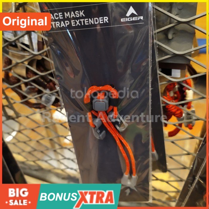 Tali Masker EIGER1989 X ZIP STRING Mask Strap 91000 6482 Original - Orange