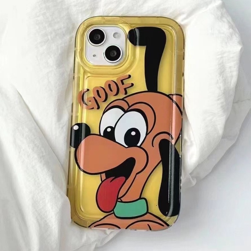 Casing Ponsel Lembut Anjing Lucu Kompatibel Untuk IPhone Casing14 13 11 12 Pro XS Max X XR 7 +8 Plus Transparan TPU Silikon Shockproof Cover