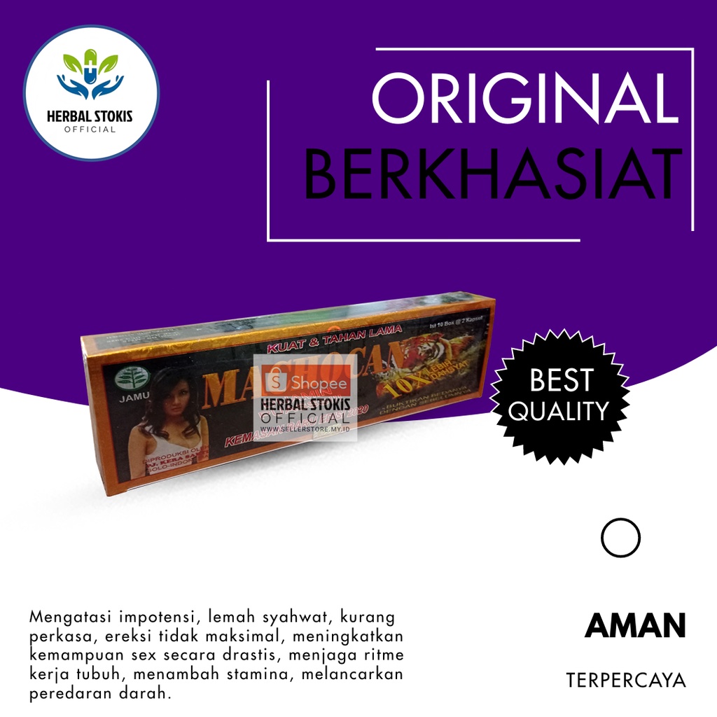 

Suplemen Kapsul Herbal Kapsul Machocan Original Obat Stamina Pria