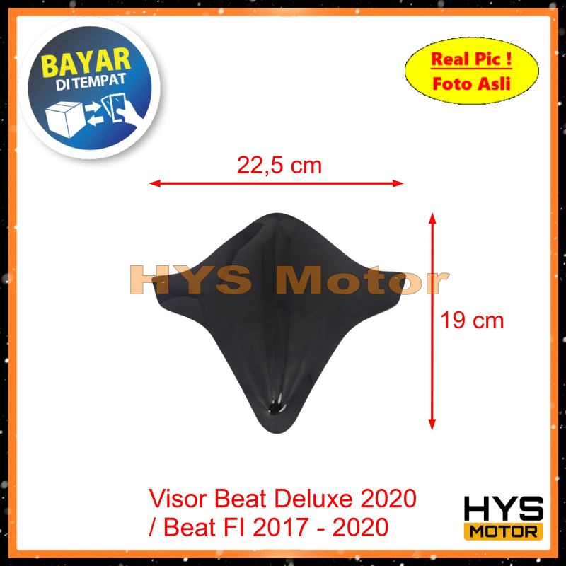 HYS Visor Beat FI ESP 2017 2018 2019 2020 / Beat Deluxe 2020 - Variasi Aksesoris Windshield Motor