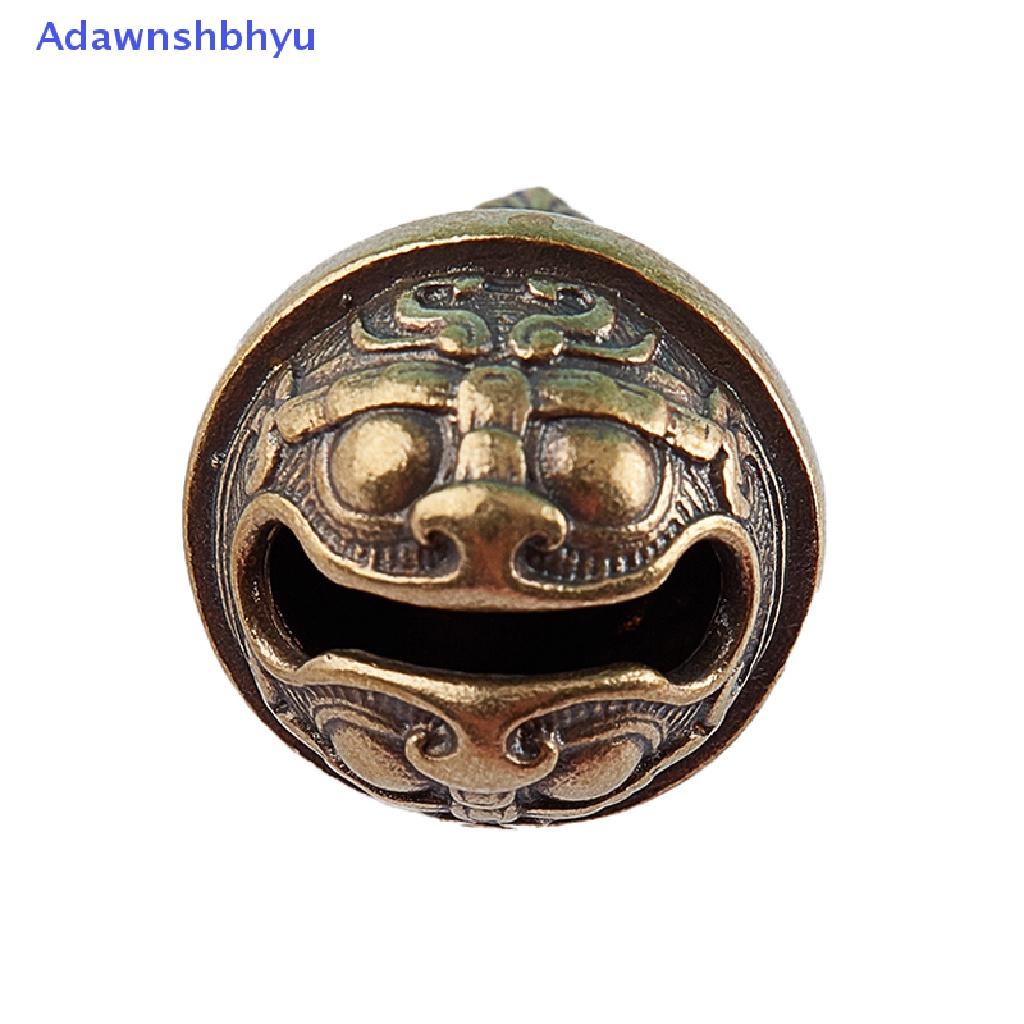 Adhyu Gluttony Brass Handicraft Key Car Button Bronze Bell Gift Decoration Pendant ID